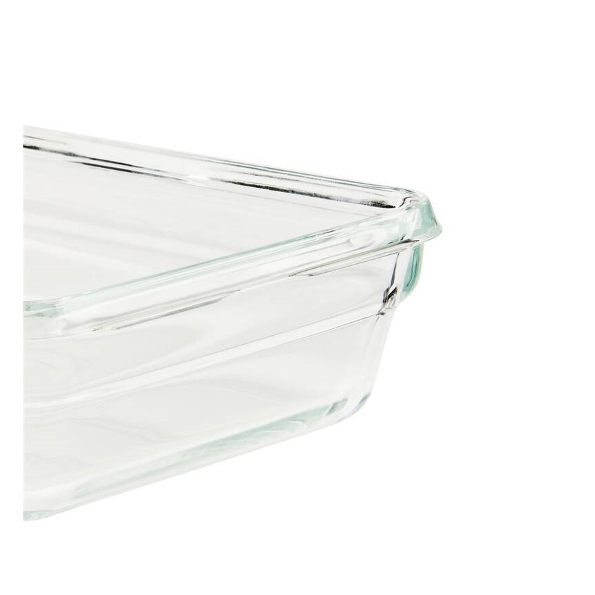 Tefal - Posoda za živila 0,45 l MSEAL GLASS rdeča/steklo