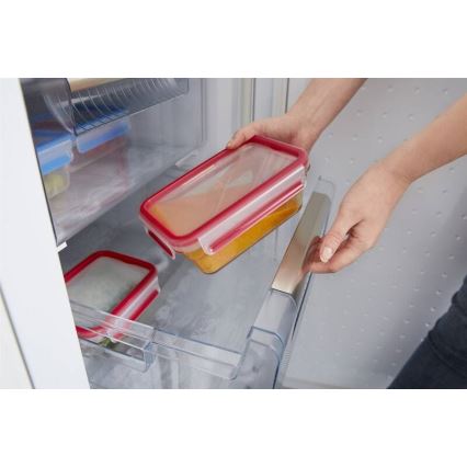 Tefal - Posoda za živila 0,85 l MSEAL GLASS rdeča/steklo