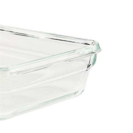Tefal - Posoda za živila 1,1 l MSEAL GLASS rdeča/steklo