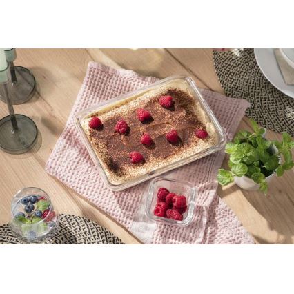Tefal - Posoda za živila 2 l MSEAL GLASS rdeča/steklo