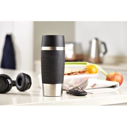 Tefal - Potovalna skodelica 360 ml TRAVEL MUG nerjaveče jeklo/črna