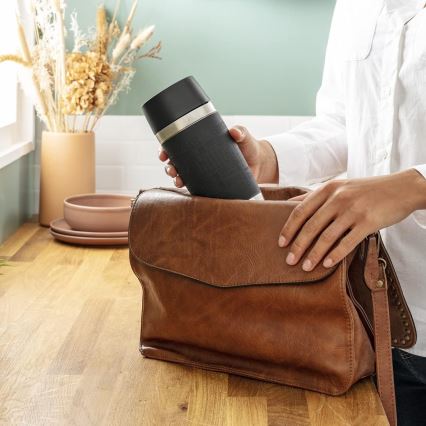 Tefal - Potovalna skodelica 360 ml TRAVEL MUG nerjaveče jeklo/črna