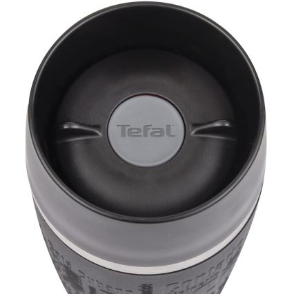 Tefal - Potovalna skodelica 360 ml TRAVEL MUG nerjaveče jeklo/črna