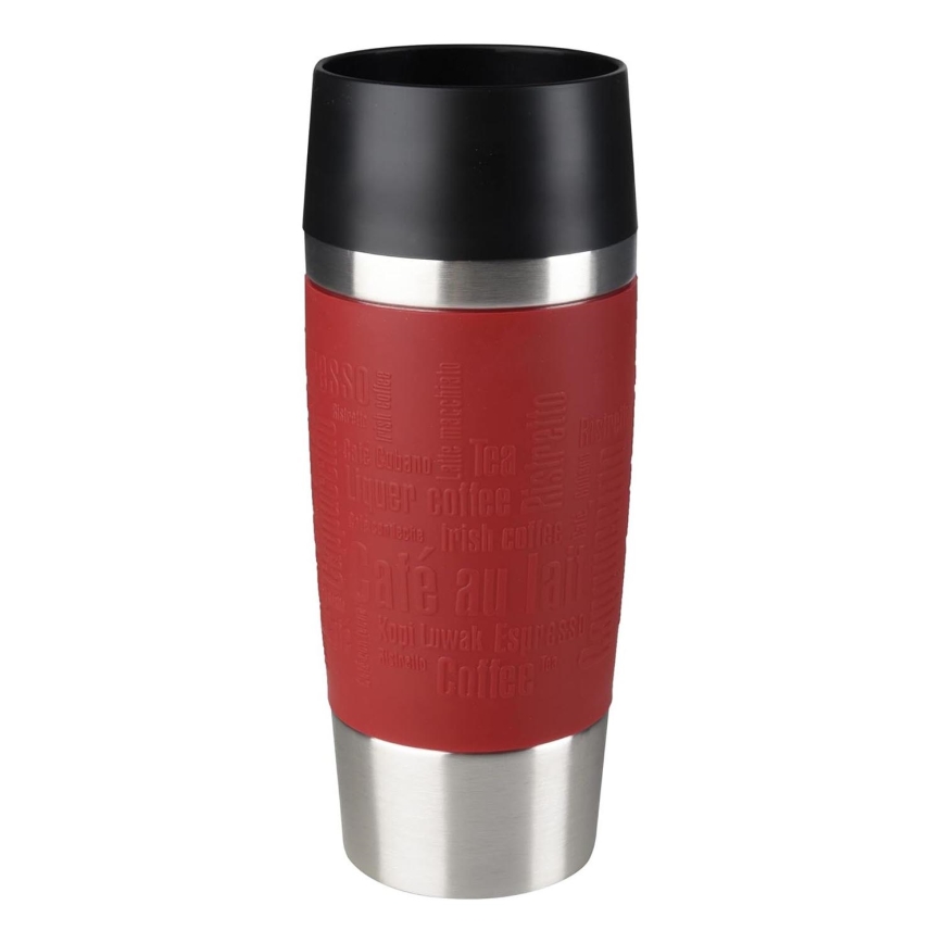 Tefal - Potovalna skodelica 360 ml TRAVEL MUG nerjaveče jeklo/rdeča