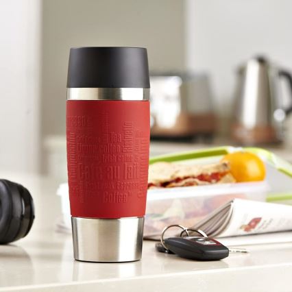 Tefal - Potovalna skodelica 360 ml TRAVEL MUG nerjaveče jeklo/rdeča