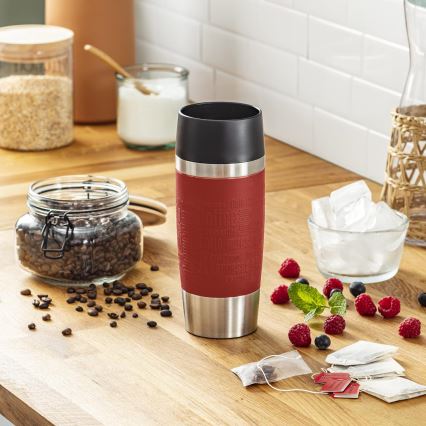 Tefal - Potovalna skodelica 360 ml TRAVEL MUG nerjaveče jeklo/rdeča