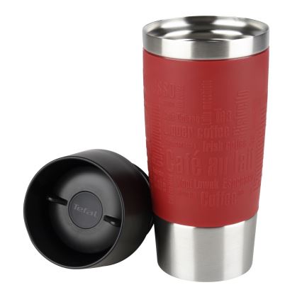 Tefal - Potovalna skodelica 360 ml TRAVEL MUG nerjaveče jeklo/rdeča