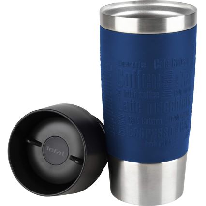 Tefal - Potovalna skodelica 360 ml TRAVEL MUG nerjaveče jeklo/temno modra