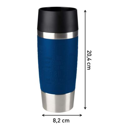 Tefal - Potovalna skodelica 360 ml TRAVEL MUG nerjaveče jeklo/temno modra