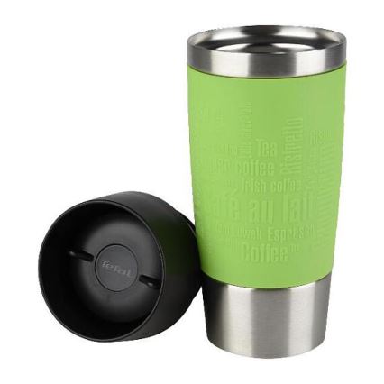 Tefal - Potovalna skodelica 360 ml TRAVEL MUG nerjaveče jeklo/zelena