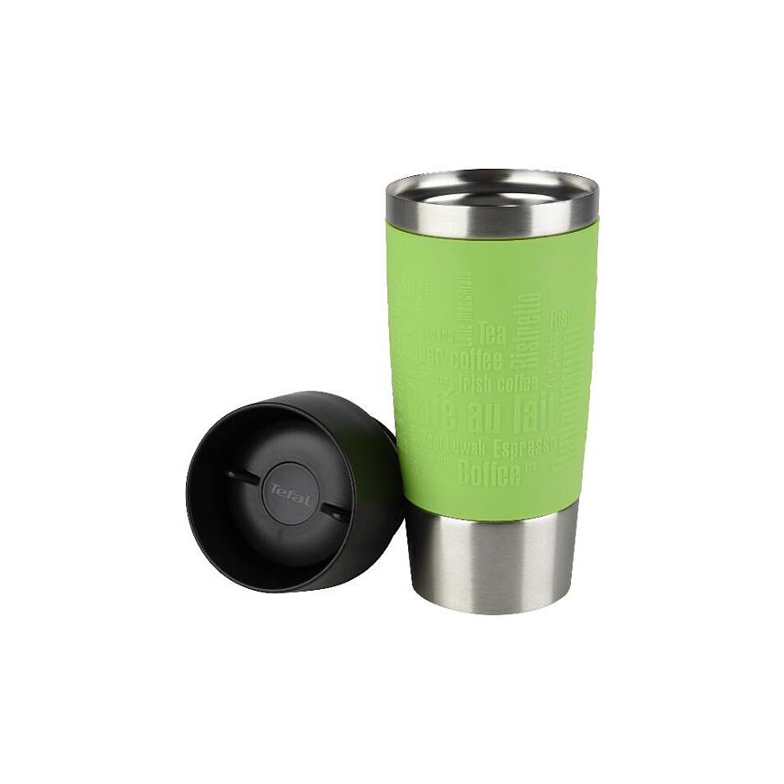 Tefal - Potovalna skodelica 360 ml TRAVEL MUG nerjaveče jeklo/zelena