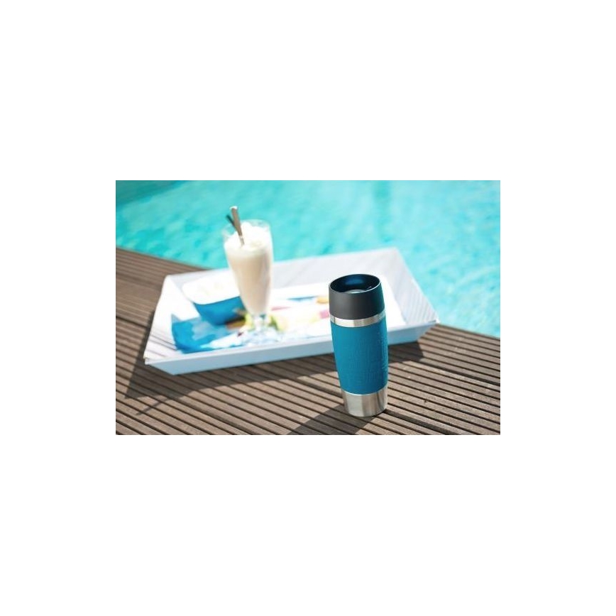 Tefal - Potovalna skodelica 360 ml TRAVEL MUG nerjaveče/svetlo modra