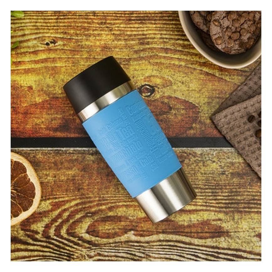 Tefal - Potovalna skodelica 360 ml TRAVEL MUG nerjaveče/svetlo modra