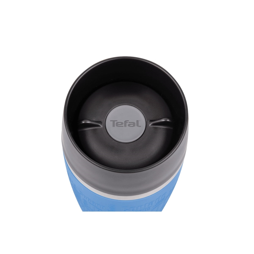 Tefal - Potovalna skodelica 360 ml TRAVEL MUG nerjaveče/svetlo modra