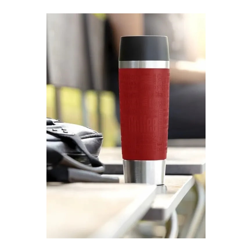 Tefal - Potovalna skodelica 500 ml TRAVEL MUG nerjaveče/rdeča