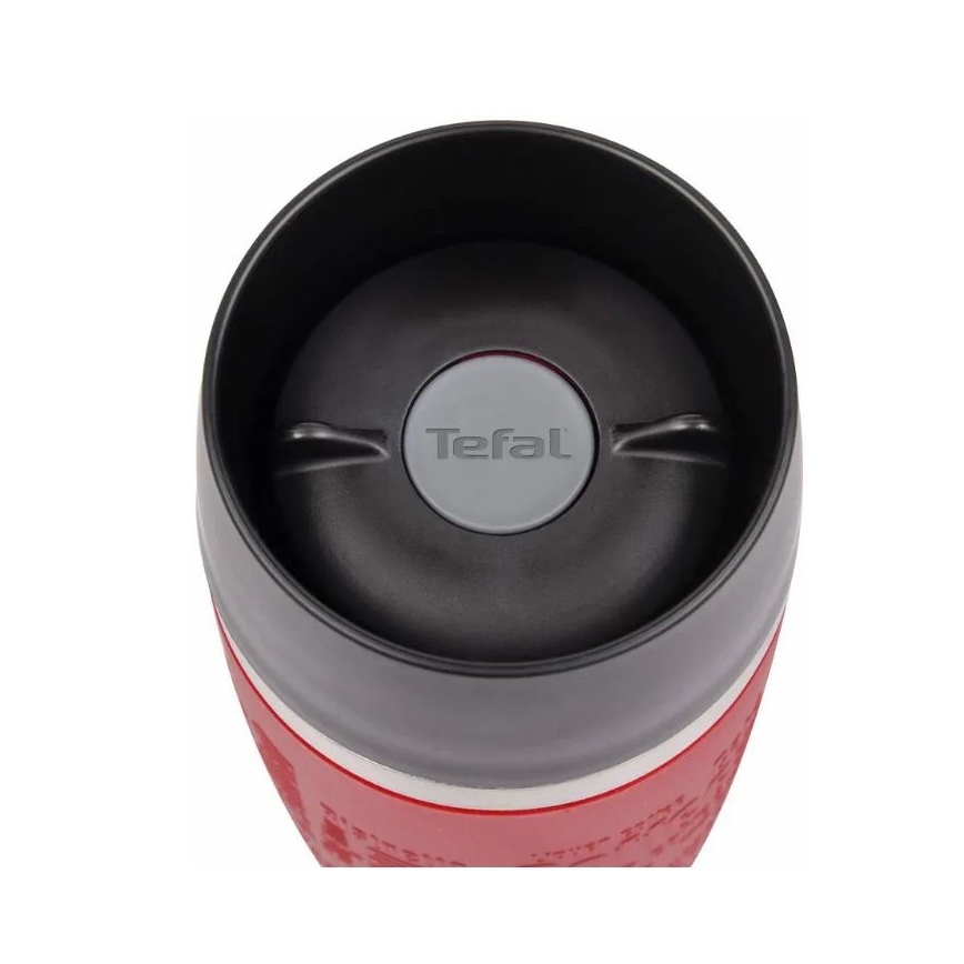 Tefal - Potovalna skodelica 500 ml TRAVEL MUG nerjaveče/rdeča