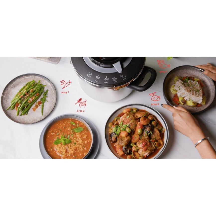 Tefal - Pritiskovni lonec 6 l CLIPSO+ CHEF nerjaveče jeklo