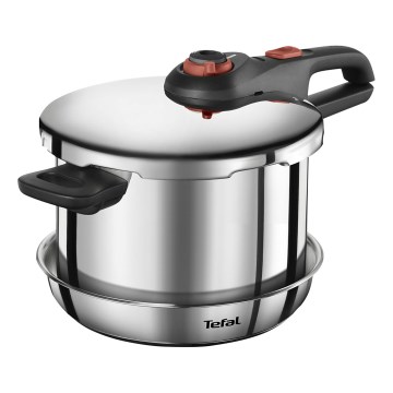 Tefal - Pritiskovni lonec 6 l SECURE TRENDY + komplet 5 kosov INGENIO EMOTION