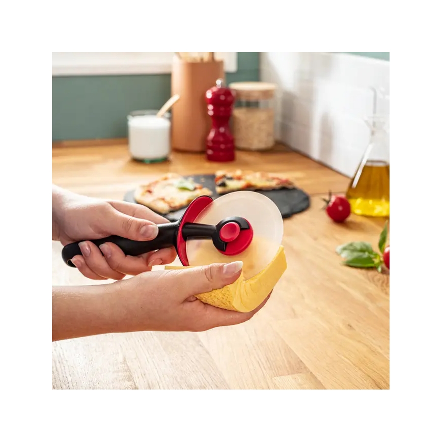 Tefal - Rezalnik za pico INGENIO nerjaveče jeklo/črna