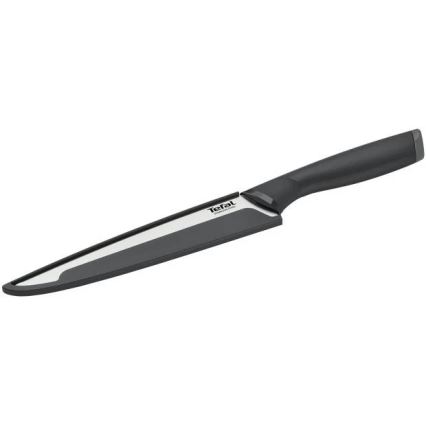 Tefal - Rezbarski nož iz nerjavečega jekla COMFORT 20 cm sijajni krom/črna