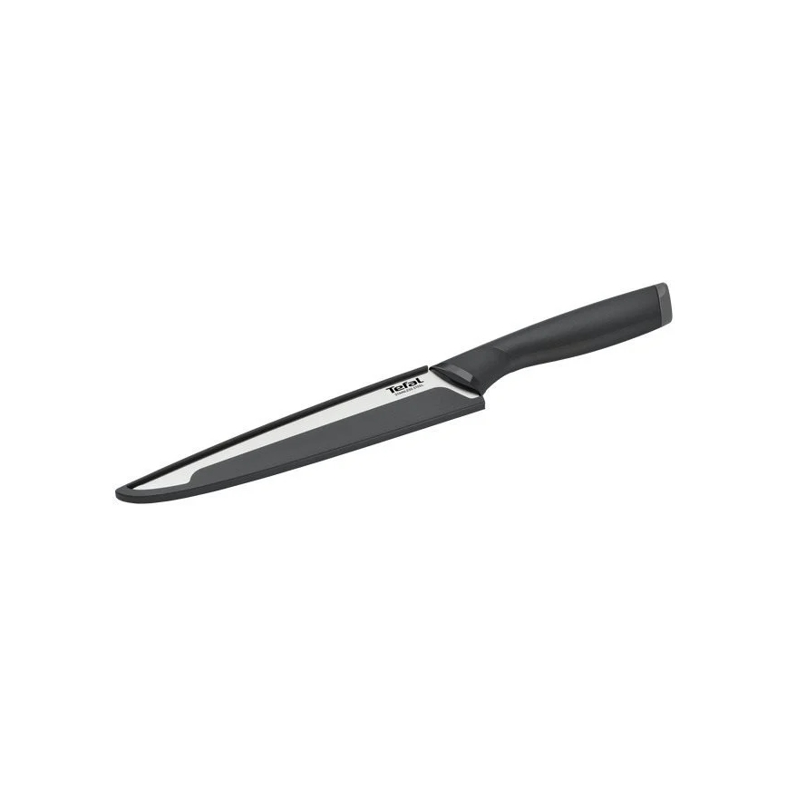 Tefal - Rezbarski nož iz nerjavečega jekla COMFORT 20 cm sijajni krom/črna