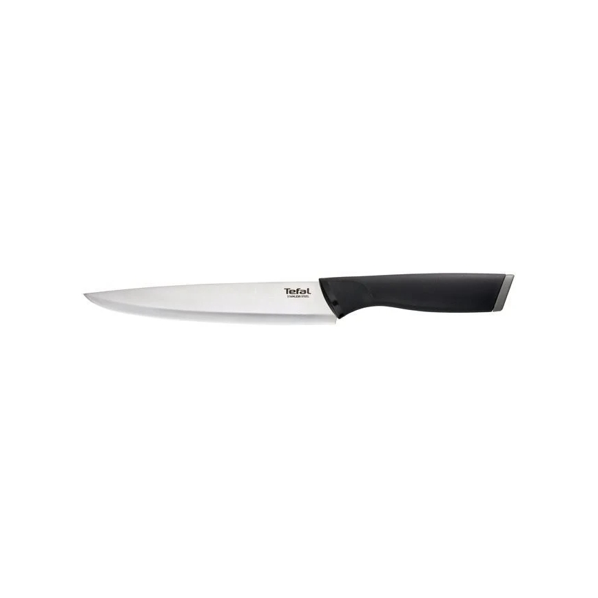 Tefal - Rezbarski nož iz nerjavečega jekla COMFORT 20 cm sijajni krom/črna