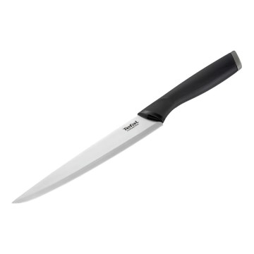 Tefal - Rezbarski nož iz nerjavečega jekla COMFORT 20 cm sijajni krom/črna