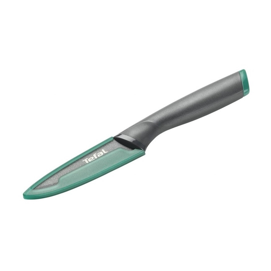 Tefal - Rezbarski nož iz nerjavečega jekla FRESH KITCHEN 9 cm siva/zelena