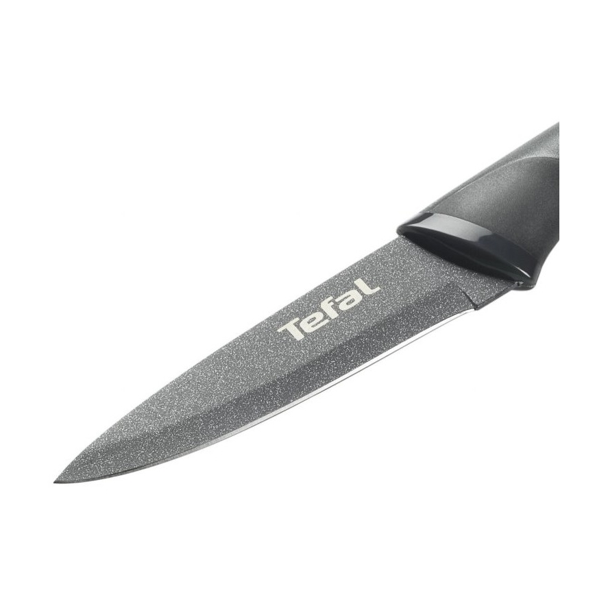 Tefal - Rezbarski nož iz nerjavečega jekla FRESH KITCHEN 9 cm siva/zelena