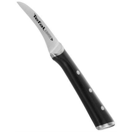 Tefal - Rezbarski nož iz nerjavečega jekla ICE FORCE 7 cm sijajni krom/črna