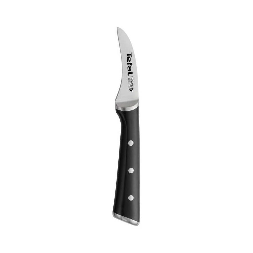 Tefal - Rezbarski nož iz nerjavečega jekla ICE FORCE 7 cm sijajni krom/črna