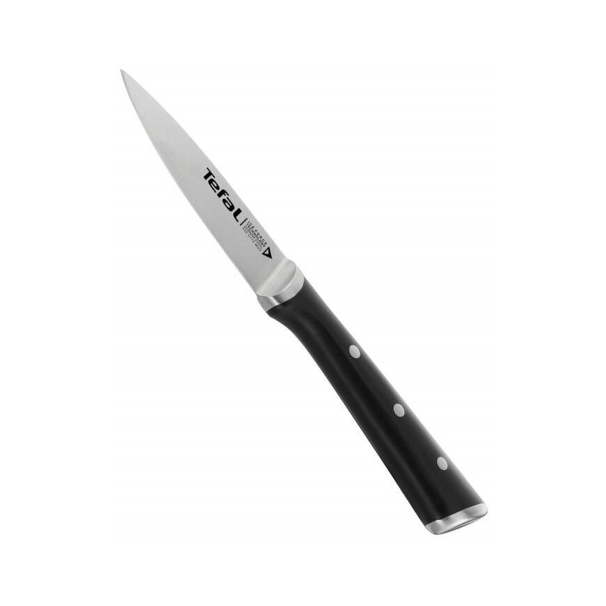 Tefal - Rezbarski nož iz nerjavečega jekla ICE FORCE 9 cm sijajni krom/črna