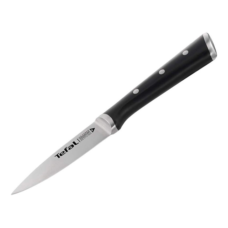 Tefal - Rezbarski nož iz nerjavečega jekla ICE FORCE 9 cm sijajni krom/črna