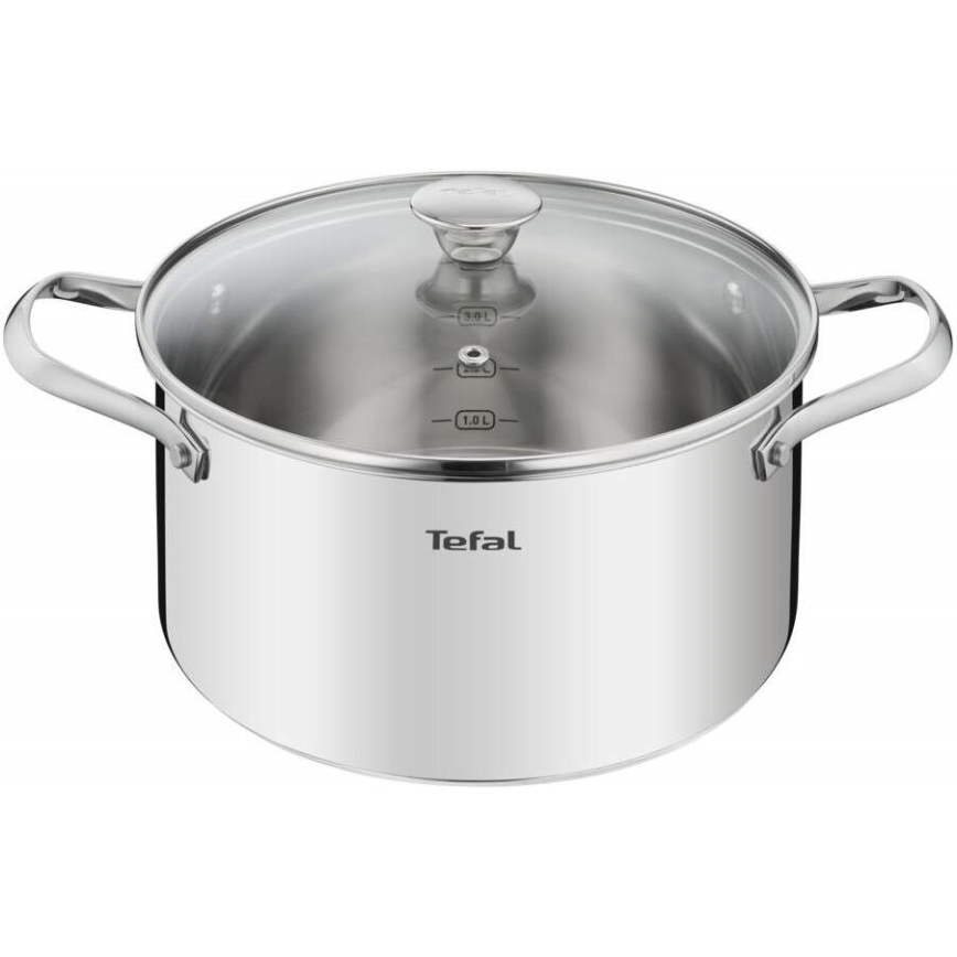Tefal - Set kuhinjske posode 10 kom. COOK EAT nerjaveče jeklo