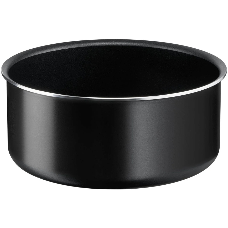 Tefal - Set kuhinjske posode 10 kom. INGENIO EASY COOK & CLEAN BLACK