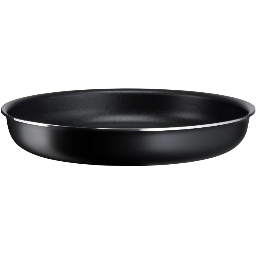Tefal - Set kuhinjske posode 10 kom. INGENIO EASY COOK & CLEAN BLACK