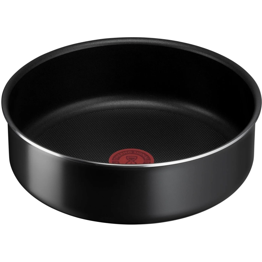 Tefal - Set kuhinjske posode 10 kom. INGENIO EASY COOK & CLEAN BLACK