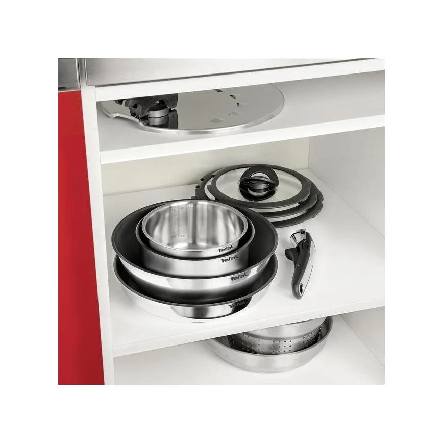 Tefal - Set kuhinjske posode 10 kom. INGENIO EMOTION nerjaveče jeklo