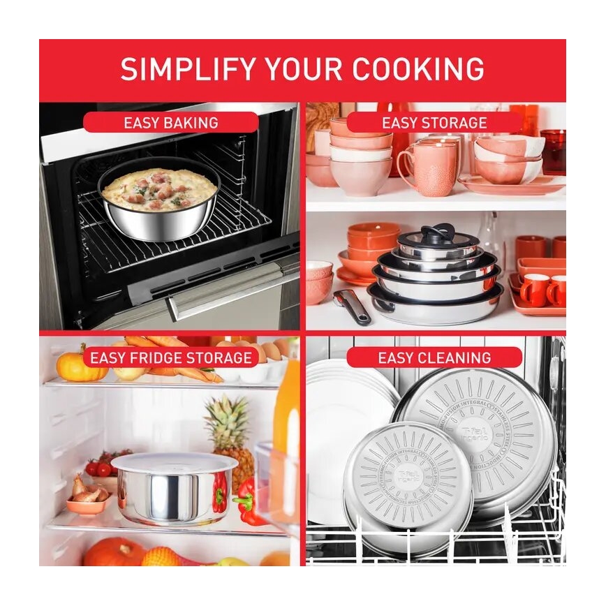 Tefal - Set kuhinjske posode 13 kom. INGENIO PREFERENCE ON nerjaveče jeklo