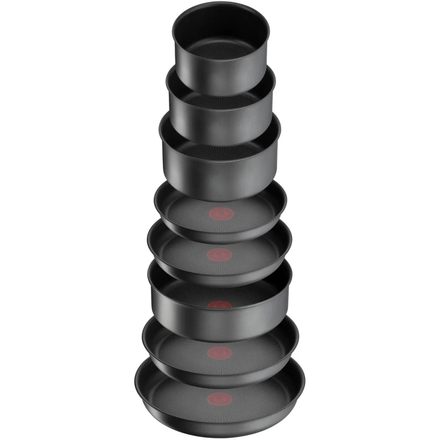 Tefal - Set kuhinjske posode 20 kom. INGENIO DAILY CHEF ON črna