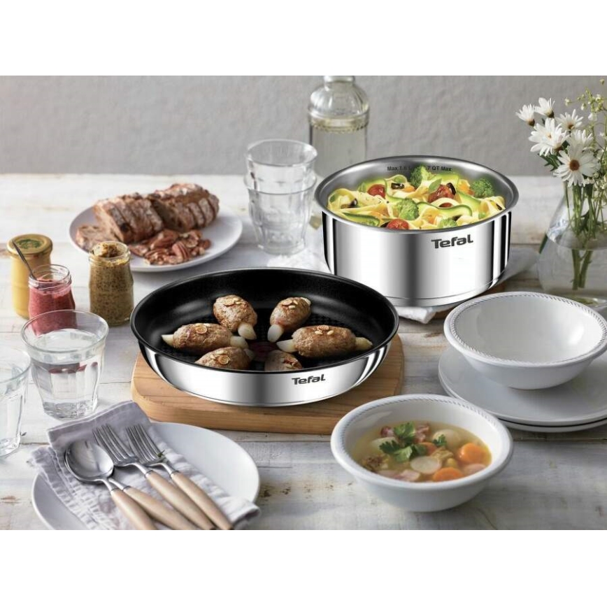 Tefal - Set kuhinjske posode 3 kom. INGENIO EMOTION nerjaveče jeklo