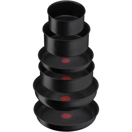 Tefal - Set kuhinjske posode 7 kom. INGENIO BLACK STONE