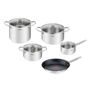 Tefal - Set kuhinjske posode 9 kom. COOK EAT nerjaveče jeklo