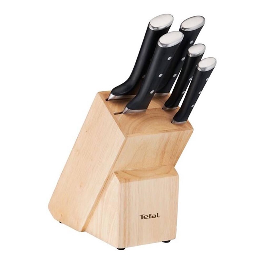 Tefal - Set kuhinjskih nožev na stojalu ICE FORCE 6 kom.