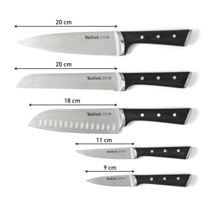 Tefal - Set kuhinjskih nožev na stojalu ICE FORCE 6 kom.