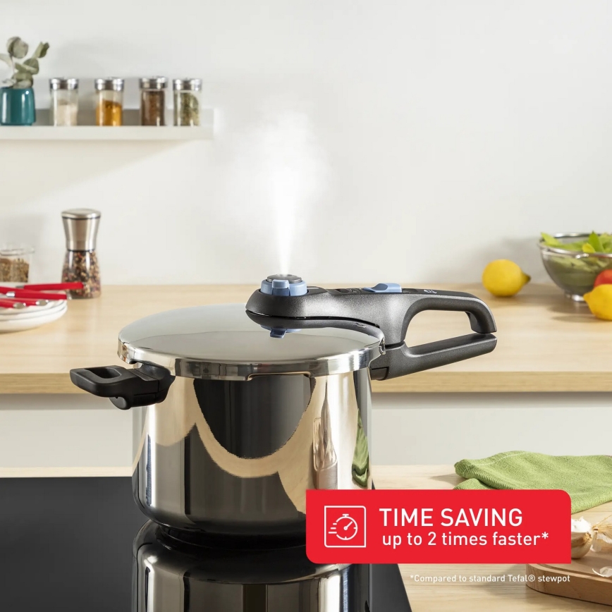 Tefal - Set loncev na pritisk 4/6 l SECURE TRENDY nerjaveče jeklo
