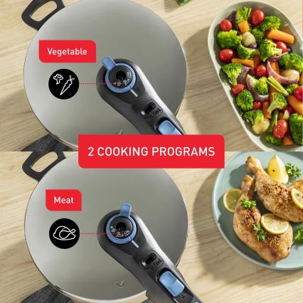 Tefal - Set loncev na pritisk 4/6 l SECURE TRENDY nerjaveče jeklo