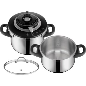 Tefal - Set loncev pod tlakom 4,5/6 l CLIPSO+ CHEF