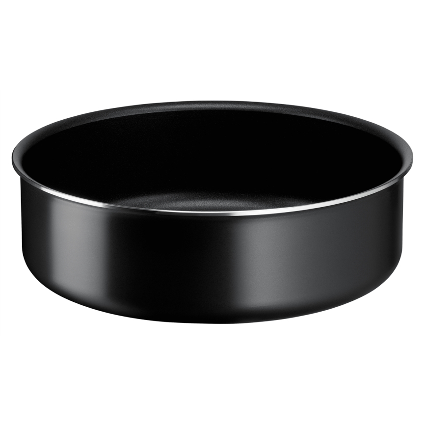 Tefal - Set ponev 3 kos INGENIO EASY COOK & CLEAN BLACK