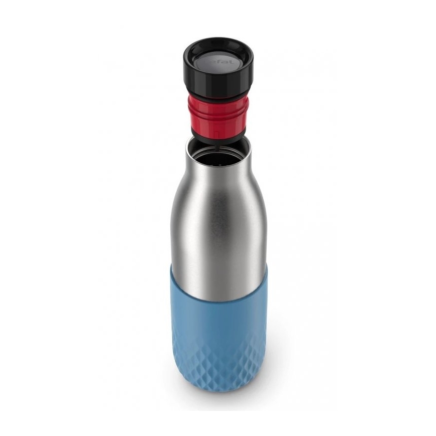 Tefal - Steklenica 500 ml BLUDROP nerjaveče jeklo/modra